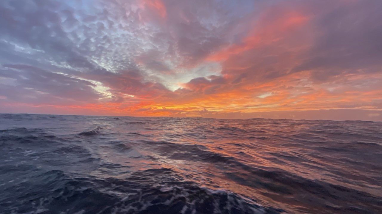 Sunset over the South Pacific from Ana Maria